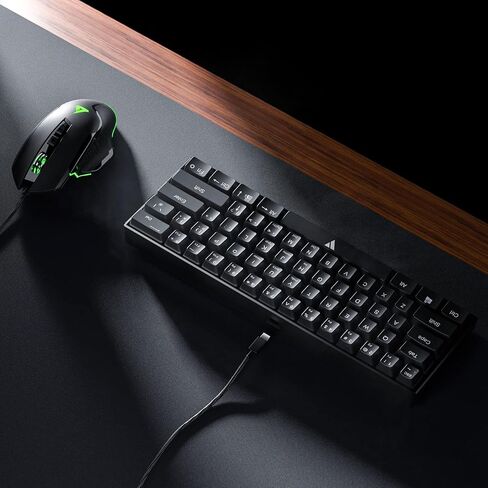 GTRACING Mechanical Gaming Keyboard 60% Colorful Backlit Wired Ultra Compact 61 Keys Mini for Computer PC Laptop Windows Type-C Blue Switches GT882 in Saudi Arabia