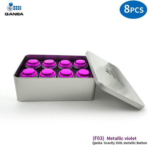 qanba Gravity metallic color 30mm Mechanical shaft Pushbutton (F01（8 pcs）) in Kuwait