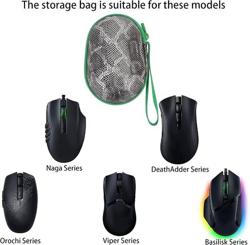 co2CREA Hard Case Replacement for Razer Basilisk Ultimate V2 V3 X/Deathadder Essential V2 Pro/Mamba Elite/Naga Pro Trinity X/Orochi V2 / Viper Mini Ultimate V2 Pro Wireless Gaming Mouse in Saudi Arabia