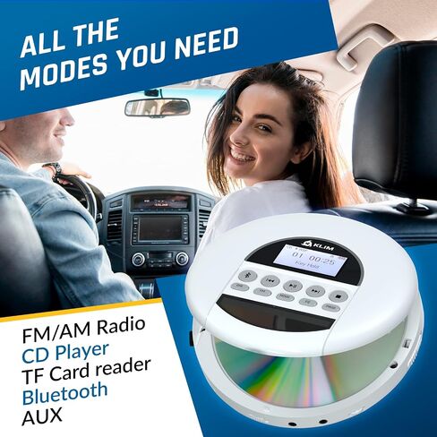 ماوس الألعاب اللاسلكي KLIM Blaze القابل لإعادة الشحن RGB ومشغل الأقراص المضغوطة المحمول Nomad Walkman مع حزمة بطارية طويلة الأمد in Saudi Arabia