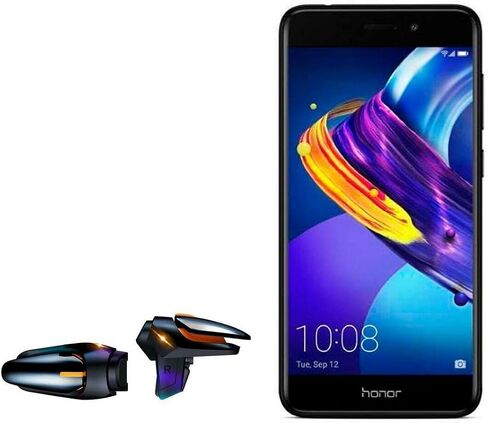 BoxWave Gaming Gear Compatible with Honor 6C Pro (Gaming Gear by BoxWave) - Touchscreen QuickTrigger Auto, Trigger Buttons Autofire Gaming Mobile FPS for Honor 6C Pro - Jet Black in Saudi Arabia