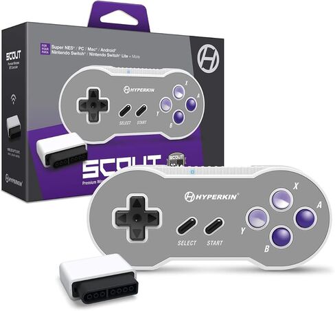 Hyperkin "Scout" Premium BT Controller for Super NES/PC/Mac/Android (Includes Wireless Adapter) in Saudi Arabia