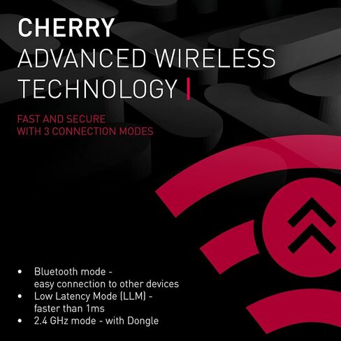 Cherry MX 8.2 TKL Wireless, Tenkeyless Mechanical Gaming Keyboard, Bluetooth, 2.4 GHz & Wired Mode, incl. Metal Case for Safe Transport, MX RED Switches, White in Saudi Arabia