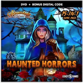 Horror Hidden Object Games for PC: Haunted Horrors, 15 Game DVD Pack + Digital Download Codes (PC)