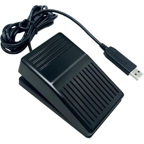 USB Foot Pedal Single Switch Control Foot Mouse Programme Hotkey and Short Cut for PC Gaming with Anti-Interference USB Cable in Kuwait