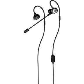SteelSeries Tusq in-Ear Mobile Gaming Headset – Dual Microphone with Detachable Boom Mic – Ergonomic Suspension Design Earphones – for Mobile,Black in Saudi Arabia