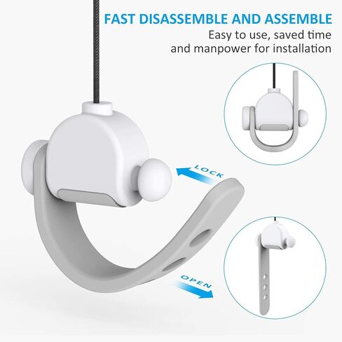 KIWI design VR Cable Management, 3 Packs VR Pulley System Compatible with Quest 3S/3/2/1/Pico/PSVR/PSVR2 | Compatible with Quest 3S/3/2/1/Pico/PSVR/PSVR2 in Kuwait
