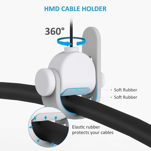 KIWI design VR Cable Management, 3 Packs VR Pulley System Compatible with Quest 3S/3/2/1/Pico/PSVR/PSVR2 | Compatible with Quest 3S/3/2/1/Pico/PSVR/PSVR2 in Kuwait