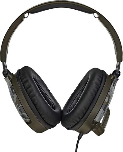سماعة ألعاب متعددة المنصات من Turtle Beach Recon 70 لأجهزة Xbox Series X/ S، وXbox One، وPS5، وPS4، وPlayStation، وNintendo Switch، والهواتف المحمولة، والكمبيوتر الشخصي مع ميكروفون 3.5 مم يمكن قلبه لكتم الصوت، ومكبرات صوت 40 مم - مموهة باللون الأخضر in Kuwait