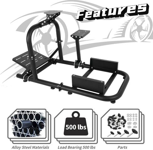 حامل عجلات متعدد الوظائف لقمرة القيادة من Dardoo متوافق مع War Thunder وEagle Strike وHOTAS Warthog وLogitech G29 G920، لا يشمل عجلة القيادة والدواسة وفرامل اليد والخانق وعصا التحكم والمقعد in Kuwait