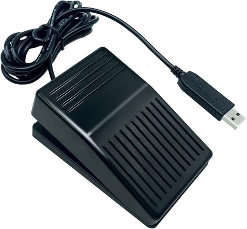 USB Foot Pedal Single Switch Control Foot Mouse Programme Hotkey and Short Cut for PC Gaming with Anti-Interference USB Cable in Kuwait