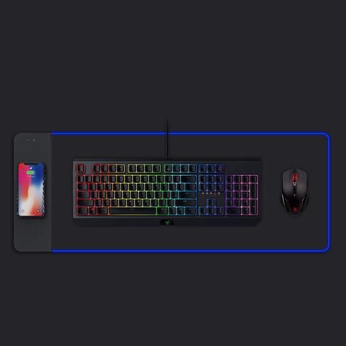 لوحة ماوس للألعاب RGB مع شحن لاسلكي 31.5x12 بوصة 10 واط شحن لاسلكي سريع للكمبيوتر الشخصي / الكمبيوتر in Kuwait