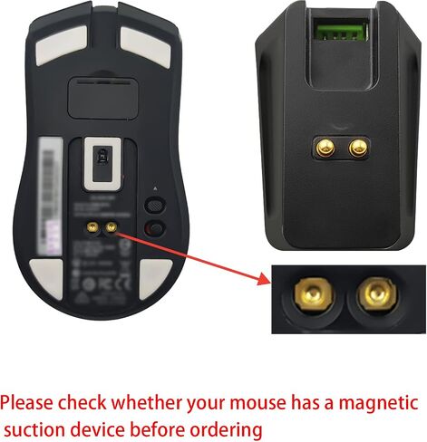 Charging Dock with 4.9Ft USB Charging Cable Fits for Razer Naga Pro/DeathAdder/Basilisk/Viper Ultimate Gaming Mouse,Magnetic Dock with Charge Status Indicator and Anti-Slip Sticker in Kuwait
