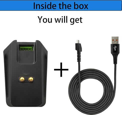 Charging Dock with 4.9Ft USB Charging Cable Fits for Razer Naga Pro/DeathAdder/Basilisk/Viper Ultimate Gaming Mouse,Magnetic Dock with Charge Status Indicator and Anti-Slip Sticker in Kuwait