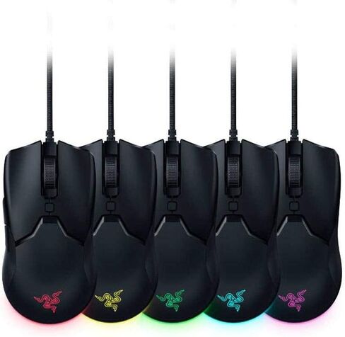 ماوس الألعاب Razer Viper Mini Ultralight: أسرع مفاتيح الألعاب - مستشعر بصري 8500 نقطة في البوصة - إضاءة Chroma RGB Underglow - 6 أزرار قابلة للبرمجة - سلك خالٍ من السحب - أسود كلاسيكي in Saudi Arabia