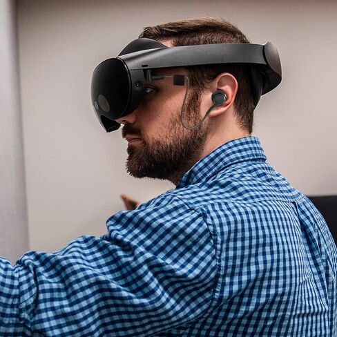 سماعات رأس GEEKRIA متوافقة مع سماعات Meta Quest Pro VR مناسبة لسماعات ألعاب الواقع الافتراضي Quest Pro، ملحقات ألعاب كابل بطول مخصص (أسود) in Saudi Arabia