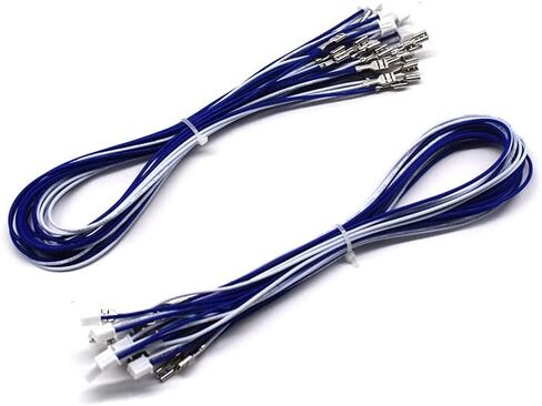 Arcity 20 Pcs Arcade Button Wires Harness Cable for Zero Delay USB Encoder PCB with 0.110" 2.8mm Terminals Compatible with Arcade LED Buttons & Sanwa Style Buttons New in Kuwait