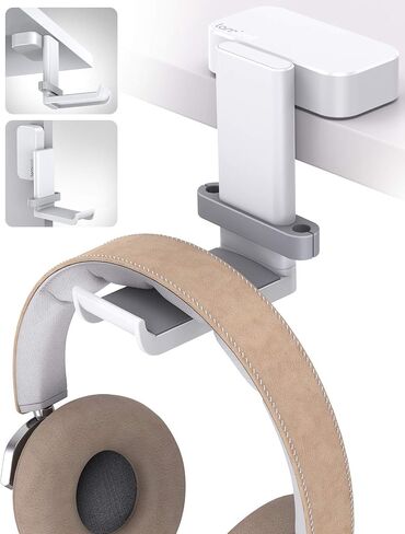 Lamicall Headphone Stand Adhesive Rotatable Headset Earphone Hanger Hook in Kuwait