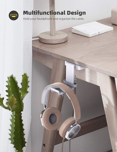 Lamicall Headphone Stand Adhesive Rotatable Headset Earphone Hanger Hook in Kuwait