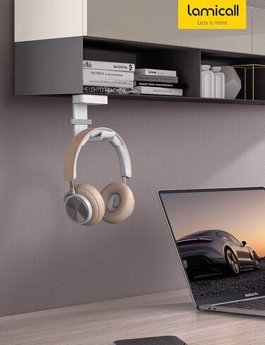 Lamicall Headphone Stand Adhesive Rotatable Headset Earphone Hanger Hook in Kuwait