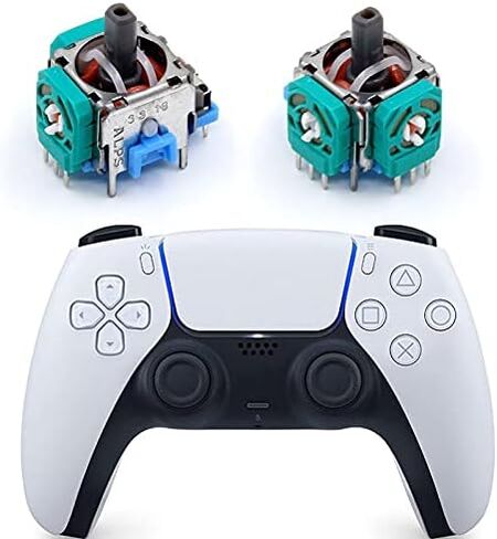 2 Pcs 3D Analog Joystick Thumb Stick Thumbstick Sensor Module Potentiometer for PS5 Controller Accessory Replacement in Kuwait