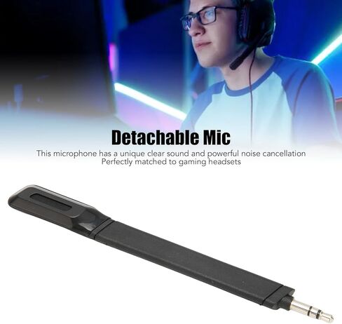 G733 Replacement Microphone, for Logitech, G733 Lightspeed Wireless Headset Mic Replacement, 3.5mm Professional Clear Noise Reduction Microphone, Wireless Gaming Headset Mic in Saudi Arabia
