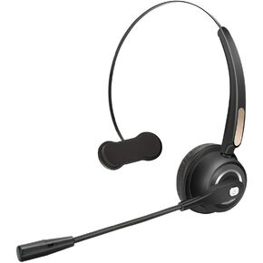 TelPal Wireless Headset Noise Cancelling Bluetooth Headphones with Mic PC Gaming Headset, Best Call Center Headset with Microphone, Rechargeable Headphones PC/Mobile Compatible in Saudi Arabia