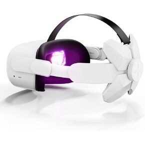 Head Strap Compatible with Oculus Quest 2 Elite Head Strap Replacement with Super Soft Foam, Enhanced Support & Gaming Immersion, Reduce Pressure in VR Headset, Adjustable for different head sizes in Kuwait