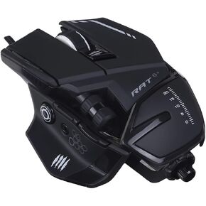 Mad Catz R.A.T. 8+ Adjustable Wired Gaming Mouse - 16000 DPI - 11 Programmable Buttons - 4 User Profiles Stored Directly - Customize RGB LED - Additional Palm Rests and Pinky Supports - Black in Saudi Arabia