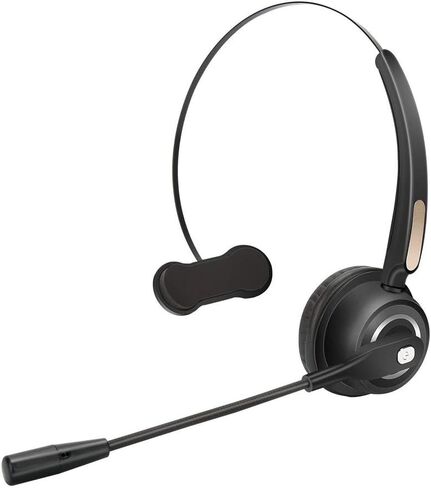 TelPal Wireless Headset Noise Cancelling Bluetooth Headphones with Mic PC Gaming Headset, Best Call Center Headset with Microphone, Rechargeable Headphones PC/Mobile Compatible in Saudi Arabia