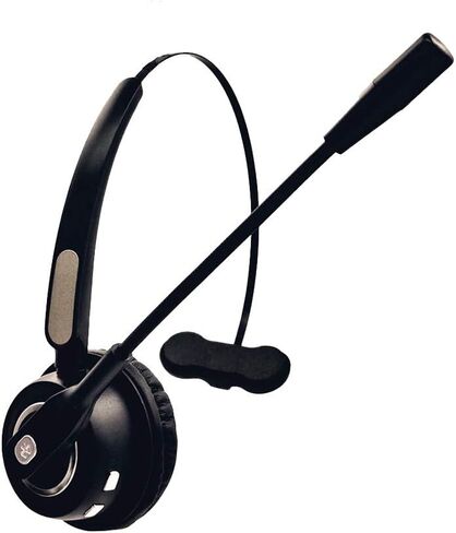 TelPal Wireless Headset Noise Cancelling Bluetooth Headphones with Mic PC Gaming Headset, Best Call Center Headset with Microphone, Rechargeable Headphones PC/Mobile Compatible in Saudi Arabia