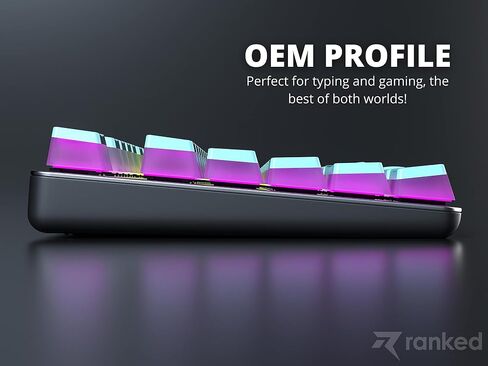 تصنيف Pudding v2 PBT Keycaps | 145 طلقة مزدوجة شفافة ANSI US وتخطيط ISO | ملف تعريف OEM للحجم الكامل، TKL، 75%، 65% و60% RGB لوحة مفاتيح الألعاب الميكانيكية (ميامي) in Saudi Arabia