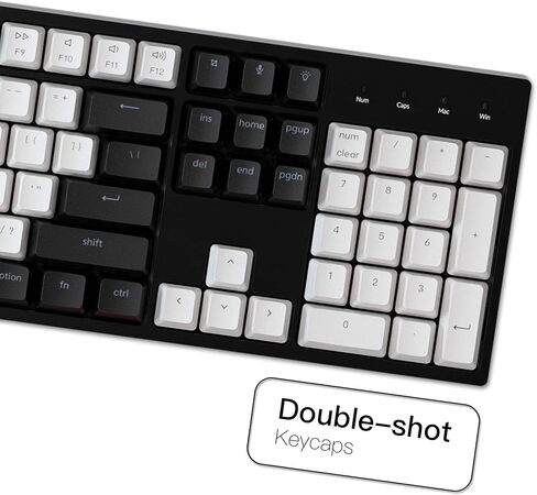Keychron C2 Full Size 104 Keys Wired Mechanical Gaming Keyboard for Mac Layout, K Pro Brown Switch/White LED Backlight/Double Shot ABS Keycaps/USB C Computer Keyboard for Windows Laptop in Saudi Arabia