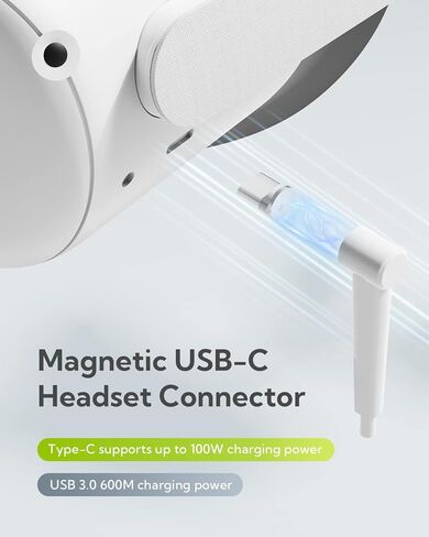 ZYBER Replacement Part Kit for ZYBER Charging Dock for Quest 2, Includes Rechargeable Batteries, Quest 2 Controller Battery Covers, Magnetic USB-C Headset Connector in Kuwait