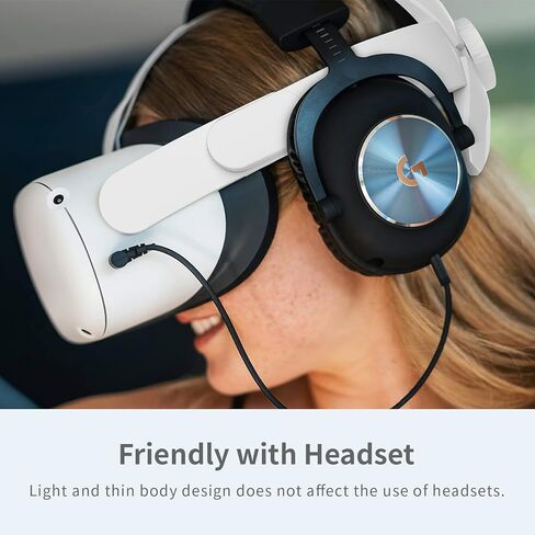 Head Strap Compatible with Oculus Quest 2 Elite Head Strap Replacement with Super Soft Foam, Enhanced Support & Gaming Immersion, Reduce Pressure in VR Headset, Adjustable for different head sizes in Kuwait