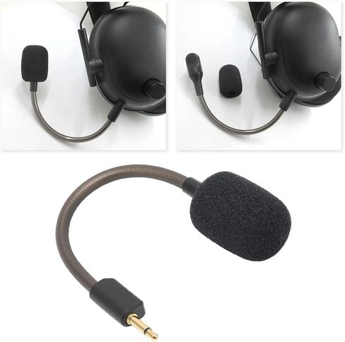 Replacement Microphone for Razer BlackShark V2, Gaming Headset 3.5mm Detachable Game Boom Microphone with Foam in Saudi Arabia
