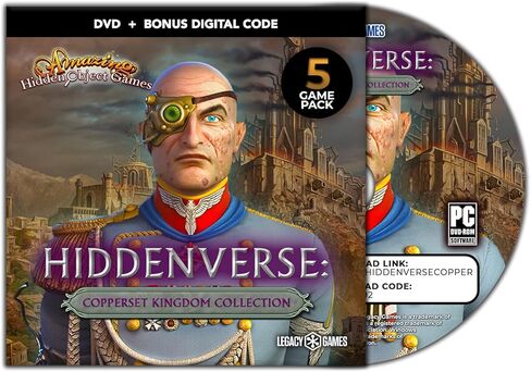 Fantasy Hidden Object Games - Hiddenverse: Witch's Tales, 3 Game DVD Pack + Digital Download Codes (PC) in Saudi Arabia