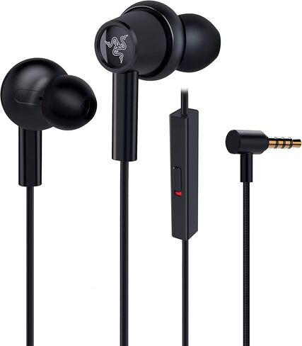 وحدة التحكم Razer Hammerhead Duo: تقنية المحرك المزدوج المضبوطة خصيصًا - مفتاح كتم صوت الميكروفون المدمج - إطار من الألومنيوم - حقيبة حمل مخصصة - مقبس سماعة رأس 3.5 مم - أسود كلاسيكي (RZ12-03030200-R3M1) in Saudi Arabia
