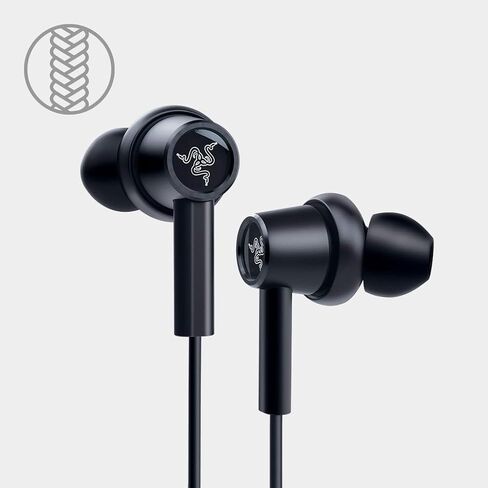 وحدة التحكم Razer Hammerhead Duo: تقنية المحرك المزدوج المضبوطة خصيصًا - مفتاح كتم صوت الميكروفون المدمج - إطار من الألومنيوم - حقيبة حمل مخصصة - مقبس سماعة رأس 3.5 مم - أسود كلاسيكي (RZ12-03030200-R3M1) in Saudi Arabia