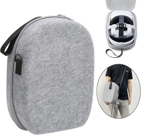 EVA Hard Carrying Case for Quest 2, Portable Travel Cover Storage Bag, Lightweight All in One VR Gaming Headset Carry Case Bag for Home Storage and Travel in Saudi Arabia