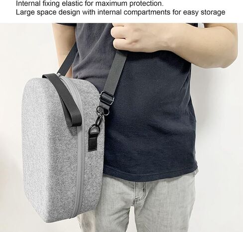 EVA Hard Carrying Case for Quest 2, Portable Travel Cover Storage Bag, Lightweight All in One VR Gaming Headset Carry Case Bag for Home Storage and Travel in Saudi Arabia
