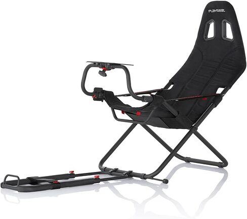 Playseat Challenge Sim Racing Cockpit | قابلة للطي وقابلة للتعديل | لسباقات Sim عالية الأداء | مدمجة ومرنة | يدعم جميع عجلات القيادة والدواسات | للكمبيوتر ووحدة التحكم | طبعة النشاط in Kuwait