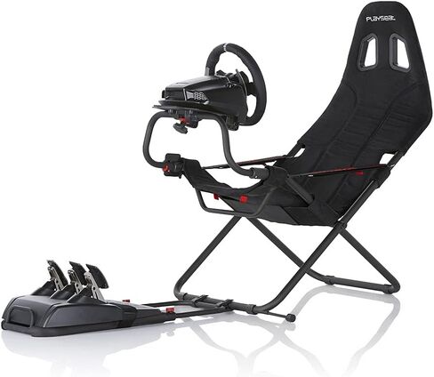 Playseat Challenge Sim Racing Cockpit | قابلة للطي وقابلة للتعديل | لسباقات Sim عالية الأداء | مدمجة ومرنة | يدعم جميع عجلات القيادة والدواسات | للكمبيوتر ووحدة التحكم | طبعة النشاط in Kuwait