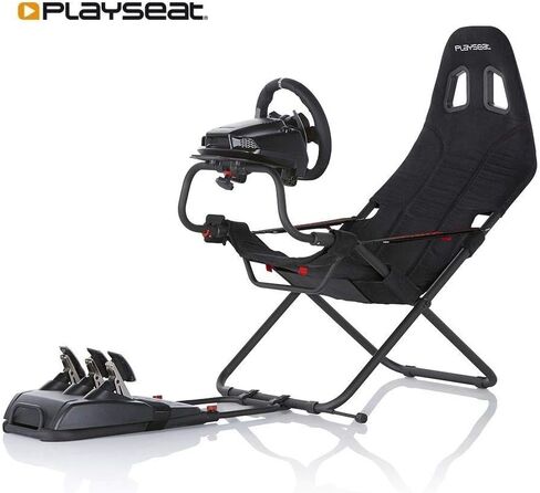 Playseat Challenge Sim Racing Cockpit | قابلة للطي وقابلة للتعديل | لسباقات Sim عالية الأداء | مدمجة ومرنة | يدعم جميع عجلات القيادة والدواسات | للكمبيوتر ووحدة التحكم | طبعة النشاط in Kuwait