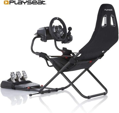 Playseat Challenge Sim Racing Cockpit | قابلة للطي وقابلة للتعديل | لسباقات Sim عالية الأداء | مدمجة ومرنة | يدعم جميع عجلات القيادة والدواسات | للكمبيوتر ووحدة التحكم | طبعة النشاط in Kuwait