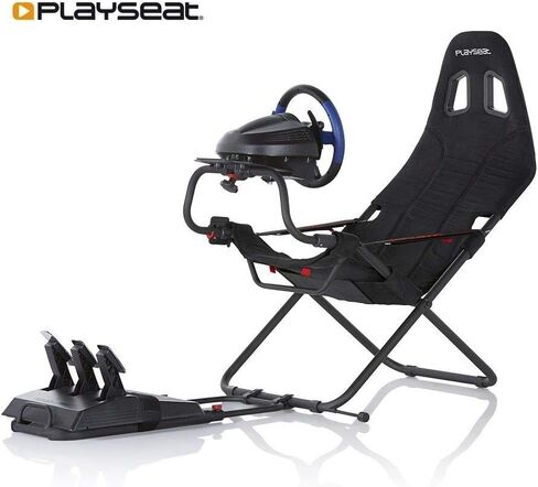 Playseat Challenge Sim Racing Cockpit | قابلة للطي وقابلة للتعديل | لسباقات Sim عالية الأداء | مدمجة ومرنة | يدعم جميع عجلات القيادة والدواسات | للكمبيوتر ووحدة التحكم | طبعة النشاط in Kuwait