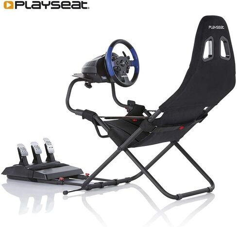Playseat Challenge Sim Racing Cockpit | قابلة للطي وقابلة للتعديل | لسباقات Sim عالية الأداء | مدمجة ومرنة | يدعم جميع عجلات القيادة والدواسات | للكمبيوتر ووحدة التحكم | طبعة النشاط in Kuwait