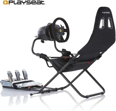 Playseat Challenge Sim Racing Cockpit | قابلة للطي وقابلة للتعديل | لسباقات Sim عالية الأداء | مدمجة ومرنة | يدعم جميع عجلات القيادة والدواسات | للكمبيوتر ووحدة التحكم | طبعة النشاط in Kuwait