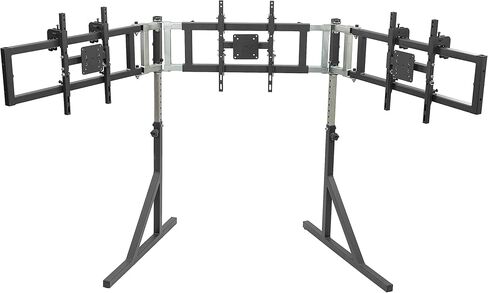 SimFab Monitor Mount Floor Stand for Racing and Flight Simulators | for Monitors up to 100x100mm VESA, 24, 27, 32, 34, 37, 49 Ultra Wide in Kuwait