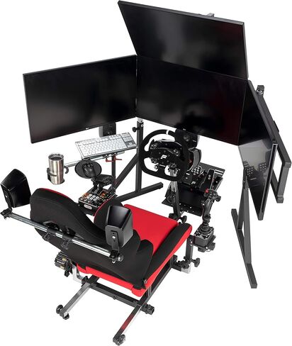 SimFab Monitor Mount Floor Stand for Racing and Flight Simulators | for Monitors up to 100x100mm VESA, 24, 27, 32, 34, 37, 49 Ultra Wide in Kuwait
